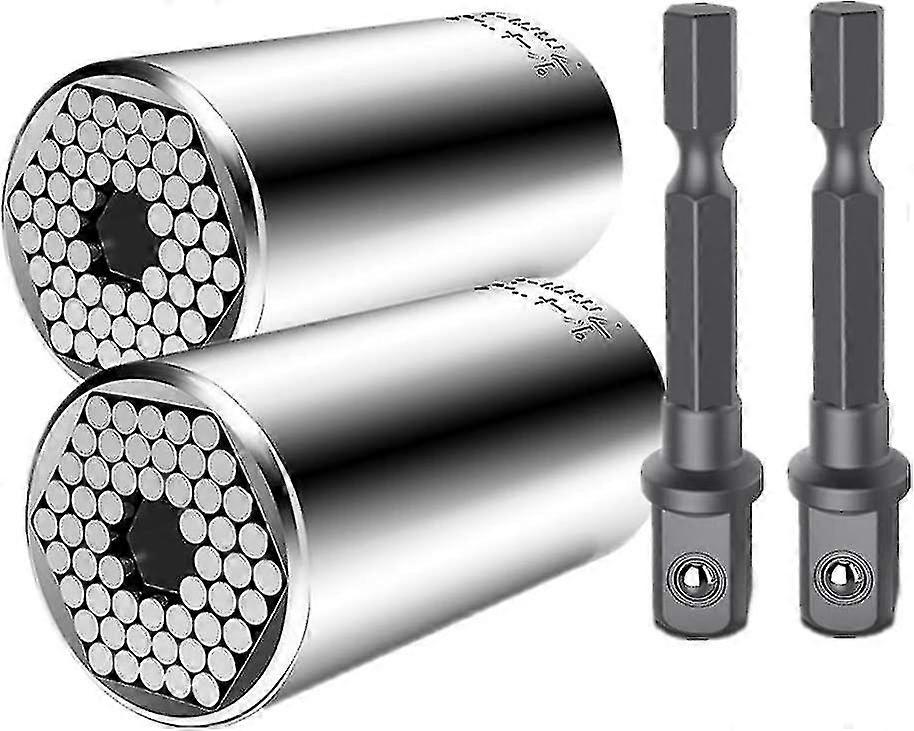 4pcs Universal Socket - 7-19mm Universal Socket Wrench, High Guality Chrome Vanadium