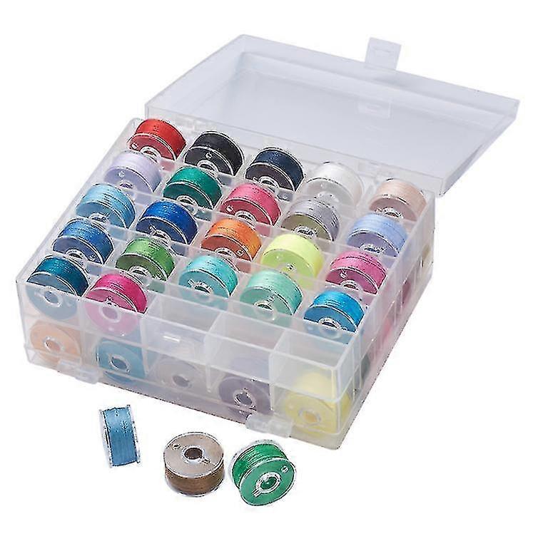 50pcs Plastic Sewing Machine Bobbins With Storage Case For Home Sewing Machine