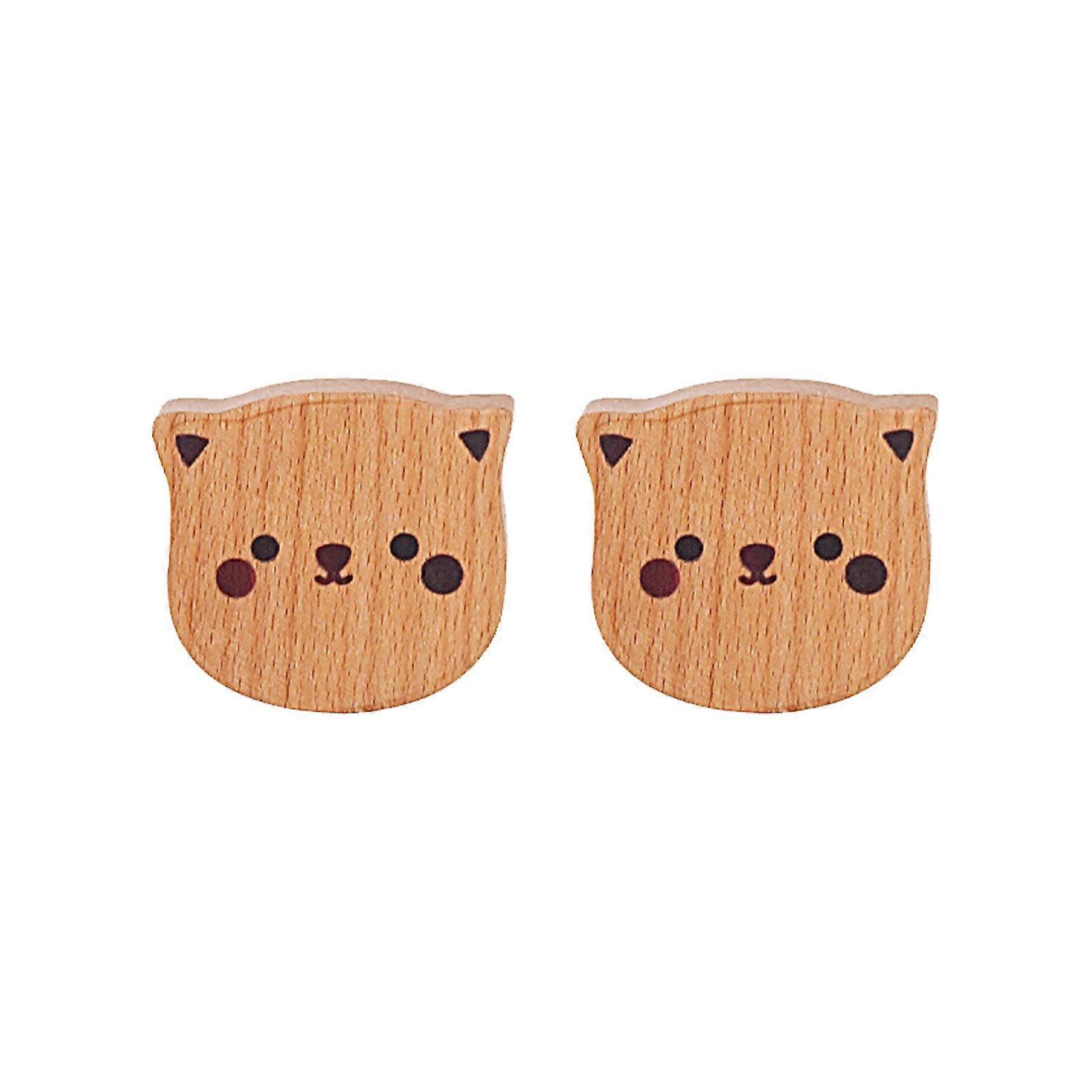 Storage Basket Kitchen Ginger Garlic Solid Wood Bamboo Weaving 2pcs Wall Hanging Baskets