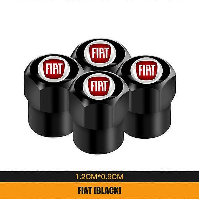 4PCS Metal Alloy Car Wheel Tire Valve Stem Caps For FIAT 500 Grande Punto Tipo Stilo UNO Astra Bravo Panda Freemont Linea Strada shry