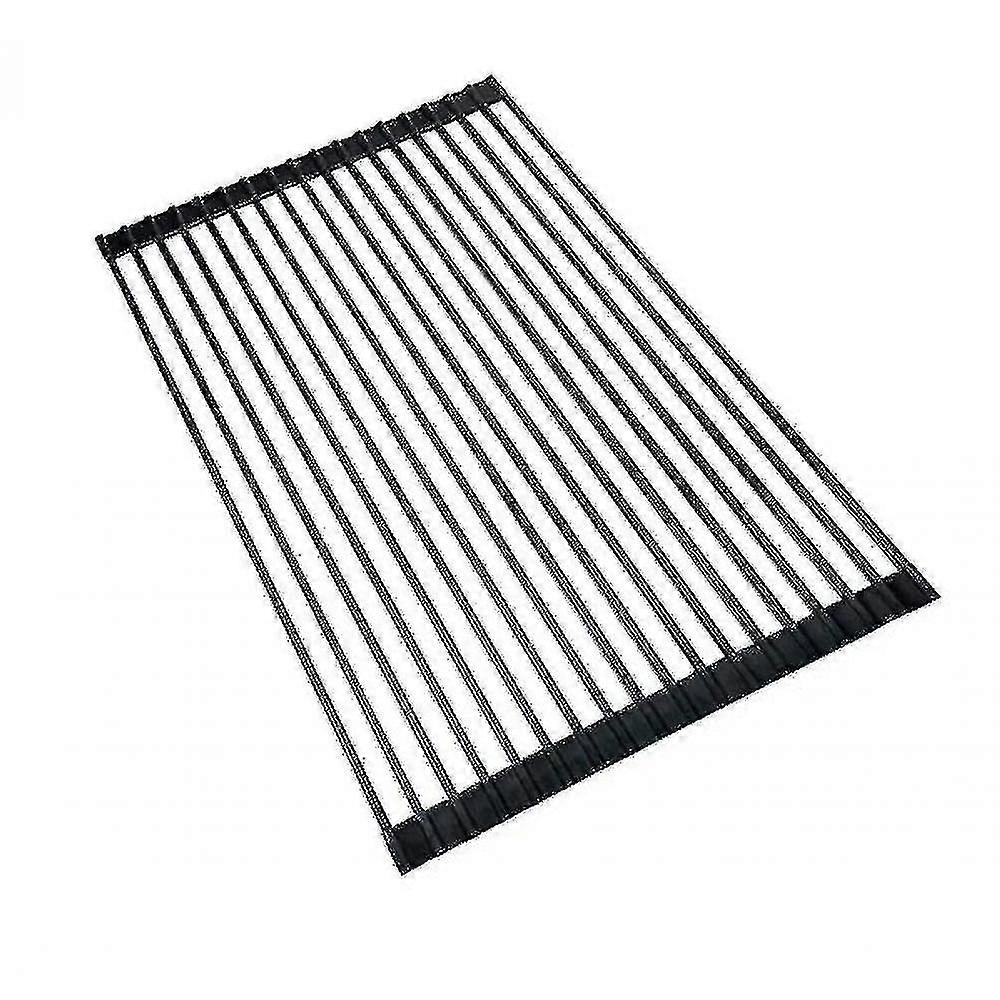 Multifunctional Reel Type Drying Rack, Sink Drain Rack(black)