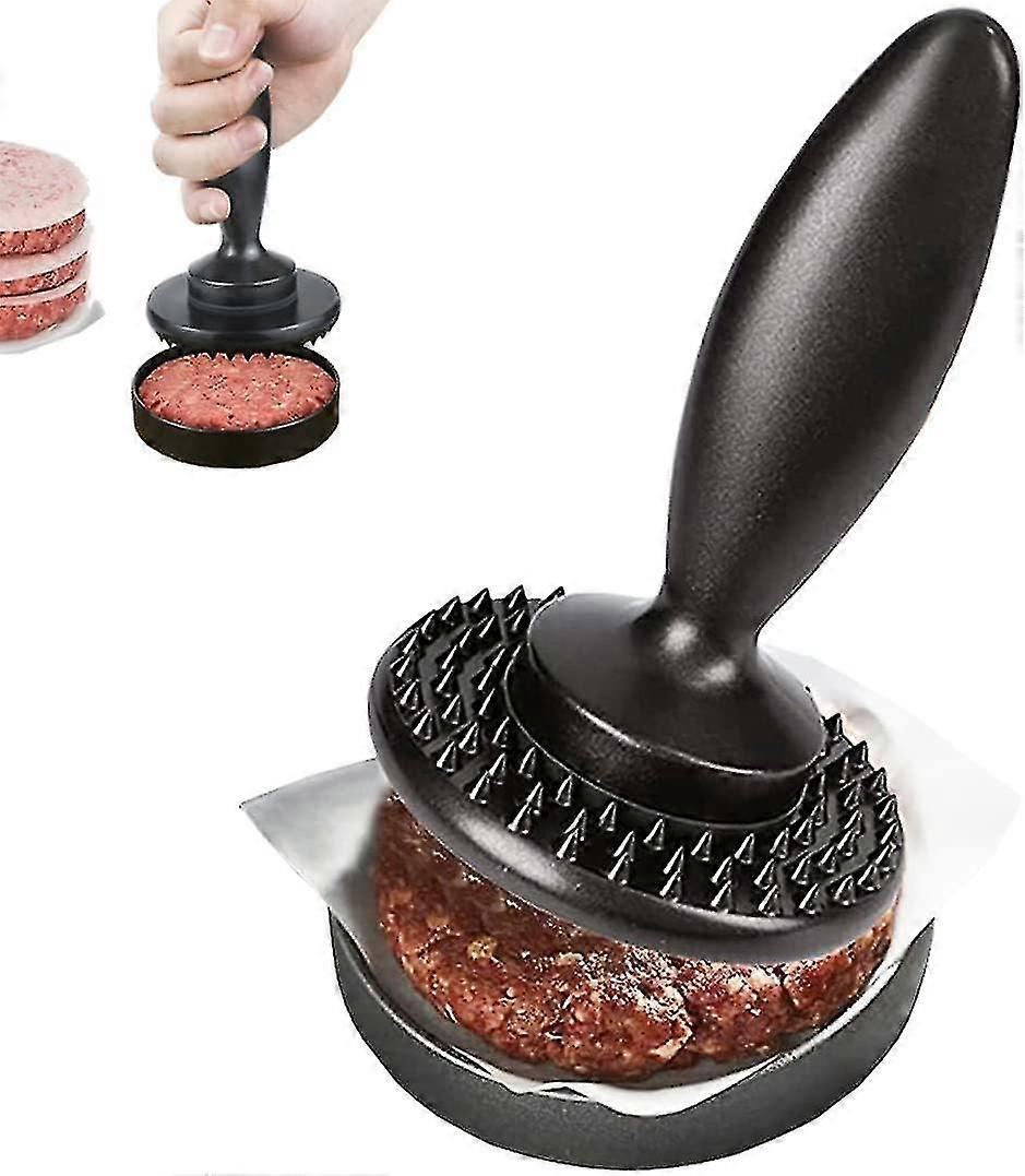 Reversible Meat Tenderizer, 3-in-1 Dual Sided Meat Tenderizer And Pounder, Burger Press Patty Maker Marinating Prep Tool Tw