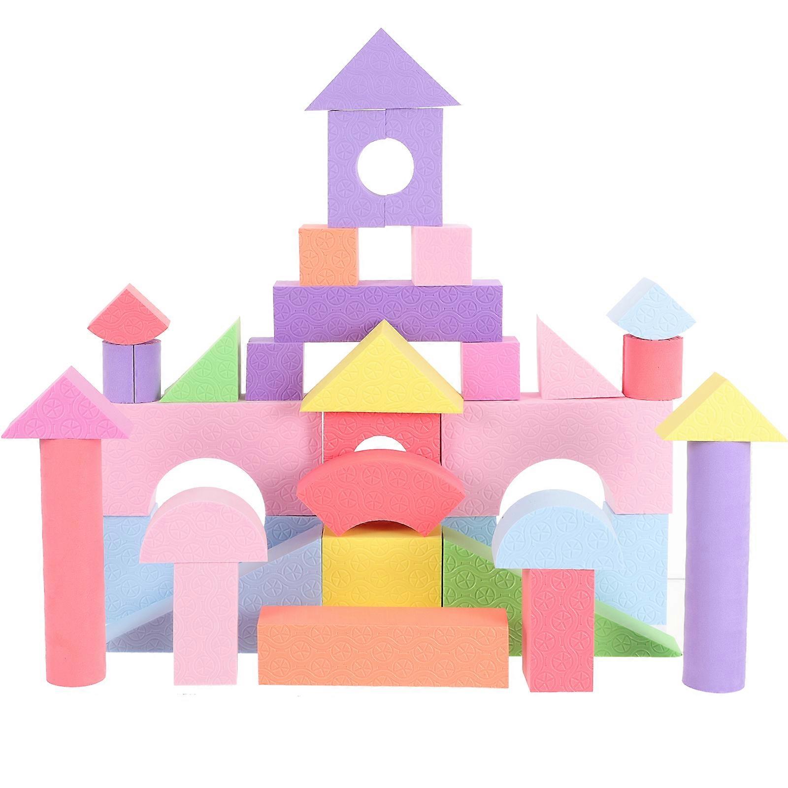 52Pcs Building Blocks EVA Block Toys Stacking Blocks Toddlers Building Blocks Educational Toys