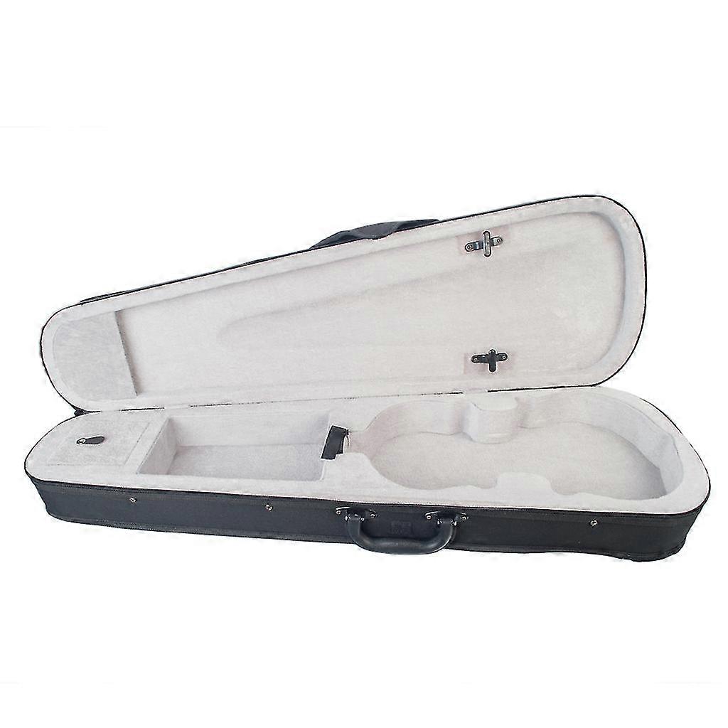 Custodia per violino 1/2 Custodia rigida per violino di forma triangolare professionale - Parti di violino interne in argento Nuovo