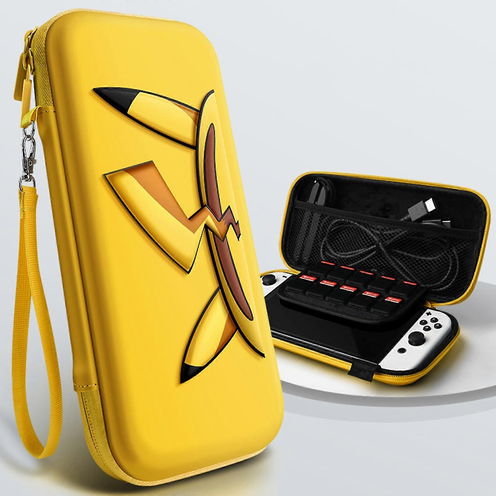 Switch Carrying Case Compatible With Switch/switch Oled With 10 Game Cartridges Slot Wrist Strap