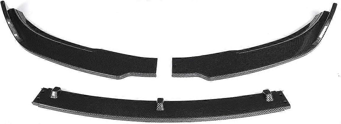 3Pcs Car Front Bumper Splitter Lip Body Kit For Tesla For Model 3 Sedan 2016-2021 Spoiler Diffuser Guard Car Front Bumper Lip (Color : Matte Black)