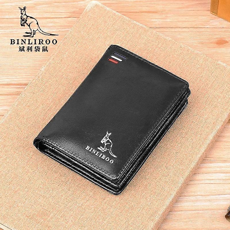 PU Leather Wallets for Men Card Holder Zipper Wallet RFID Blocking Credit ID Card Badge Holder Cover Man Coin Purse