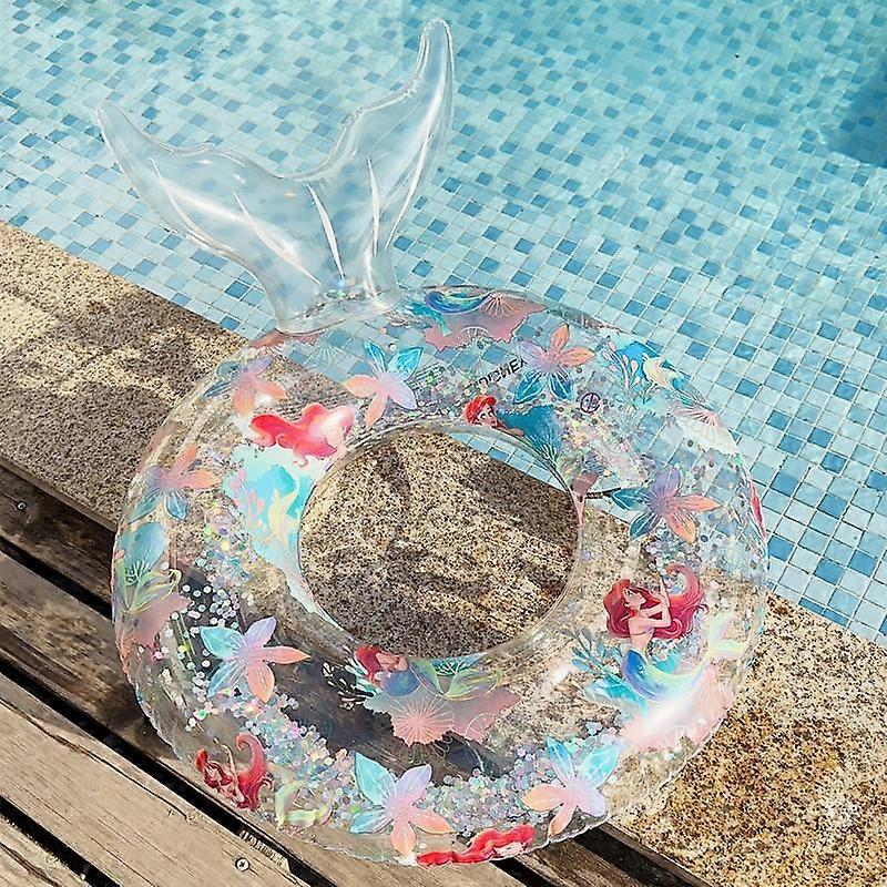 Mermaid Pool Float, Mermaid Tail Shaped Pool Swimming Float Tube Ring Floatie