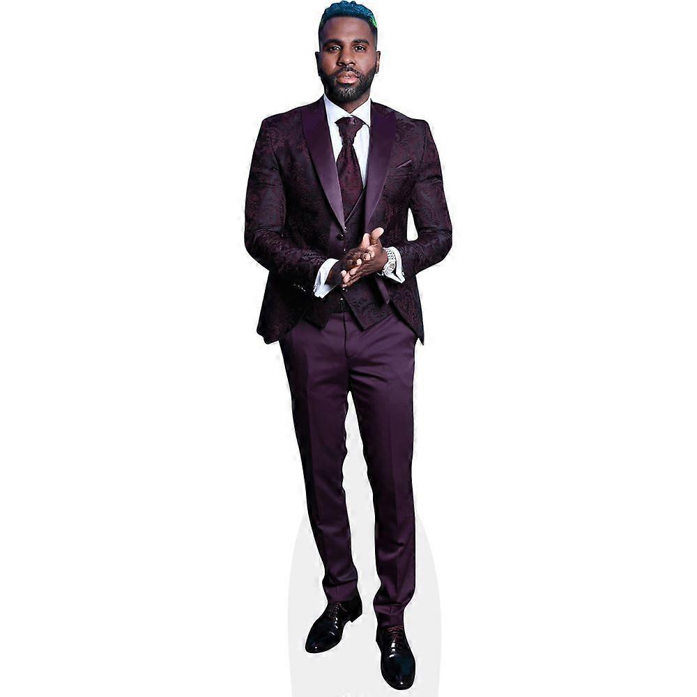 Jason Derulo (Maroon Suit) Cardboard Cutout (lifesize OR mini size). Standee. Stand Up.