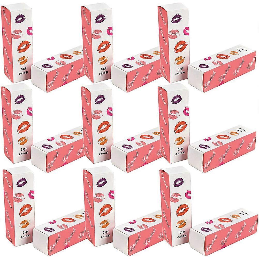 50pcs Empty Lipstick Packing Boxes Simple Paper Lip Gloss Wrapping Boxes