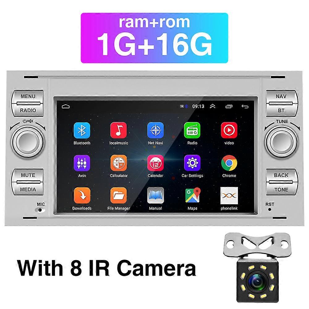 Redkid Podofo Android Radio Mobil Pemutar Multimedia 2 Din GPS Wifi 7 Audio Stereo untuk Ford Focus