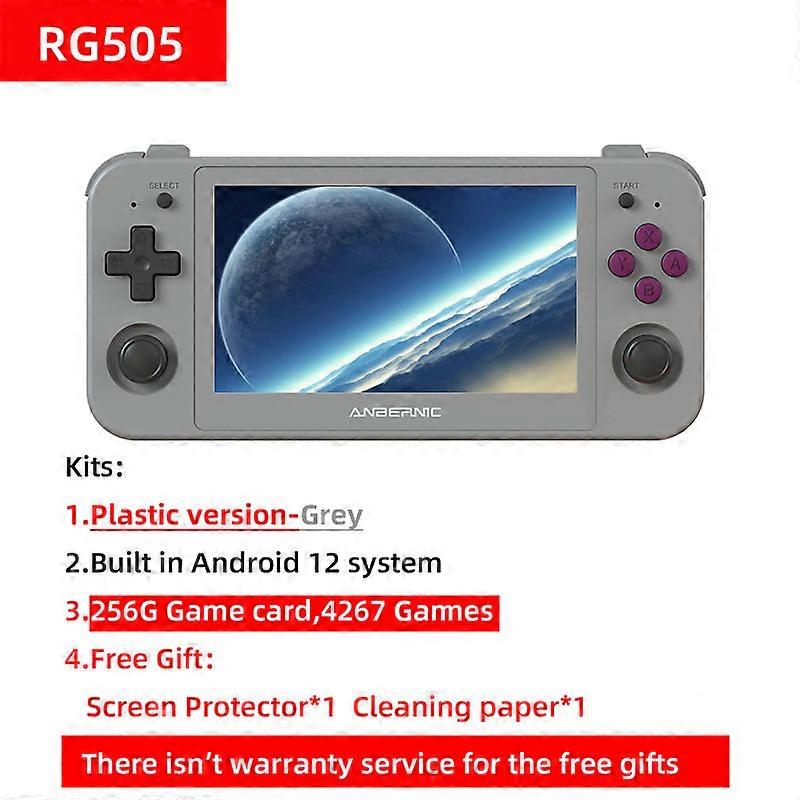 Redkid RG505 Handheld Game Console Android 12 System Touch Screen Unisoc Tiger T618 4.95-INCH OLED W