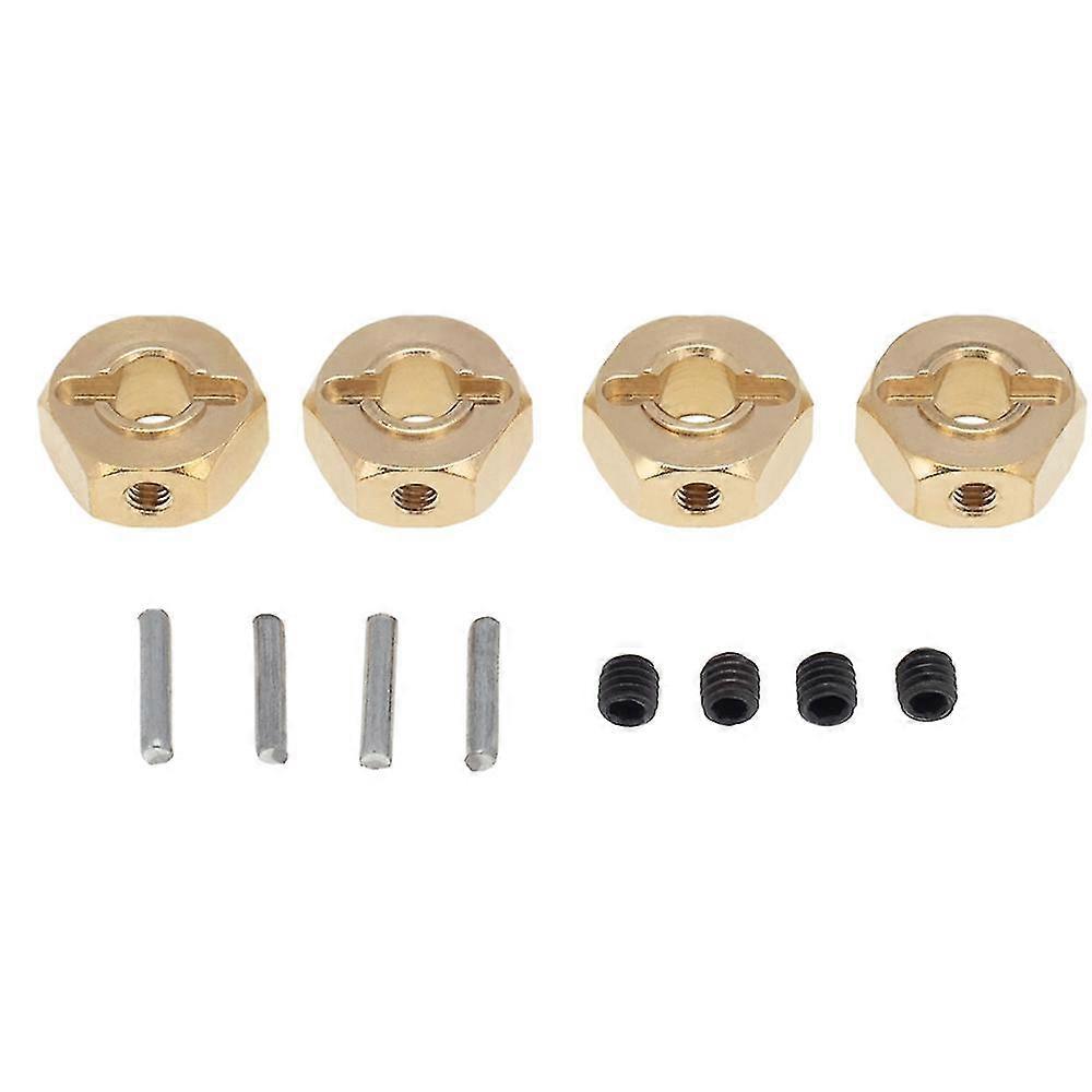 Brass 12mm Hex Wheel Hub Extended Adapter For Axial Scx10 Iii Cc01 Wraith Rr10 Redcat Gen8 1/10 Rc