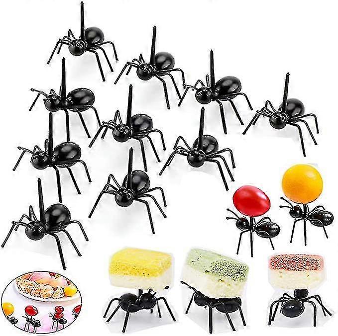 Ant Toothpicks Fruit Dessert Fork 24pcs