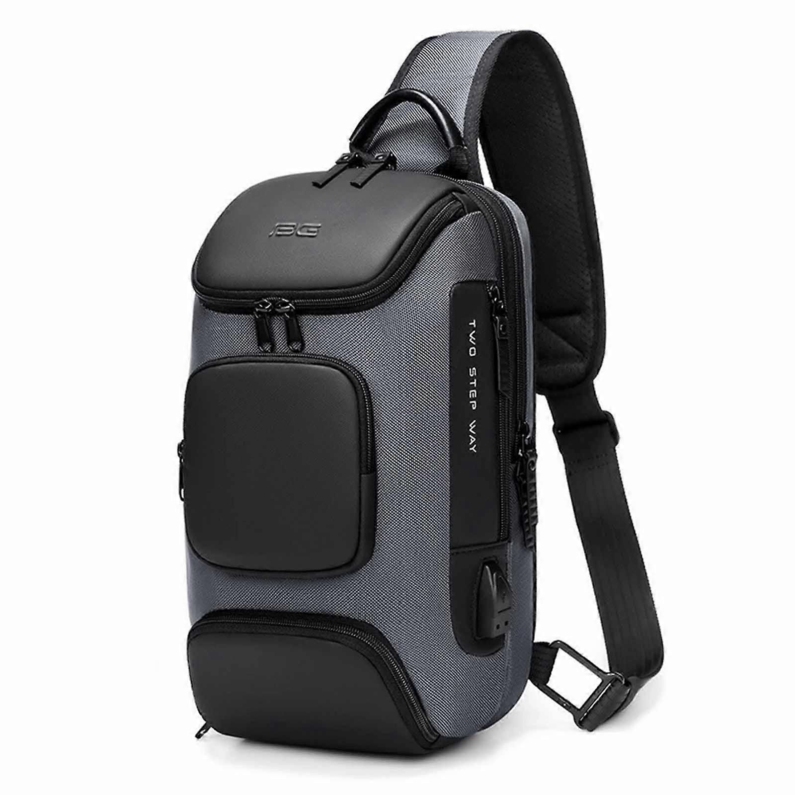Waterproof Crossbody Backpack with USB Port