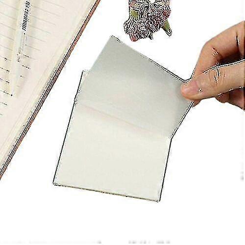 100pcs Transparent Sticky Pad - Clear Memo