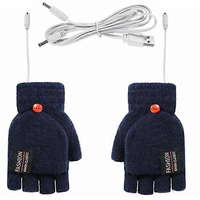 winter electric heating heater gloves usb rechargeable