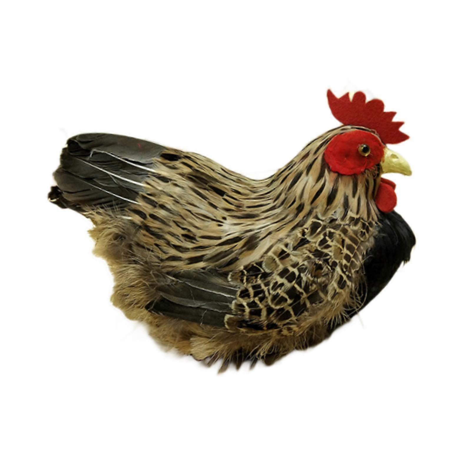 Chicken Simulation Model Artificial Feather Prop for Farm Kitchen Store
