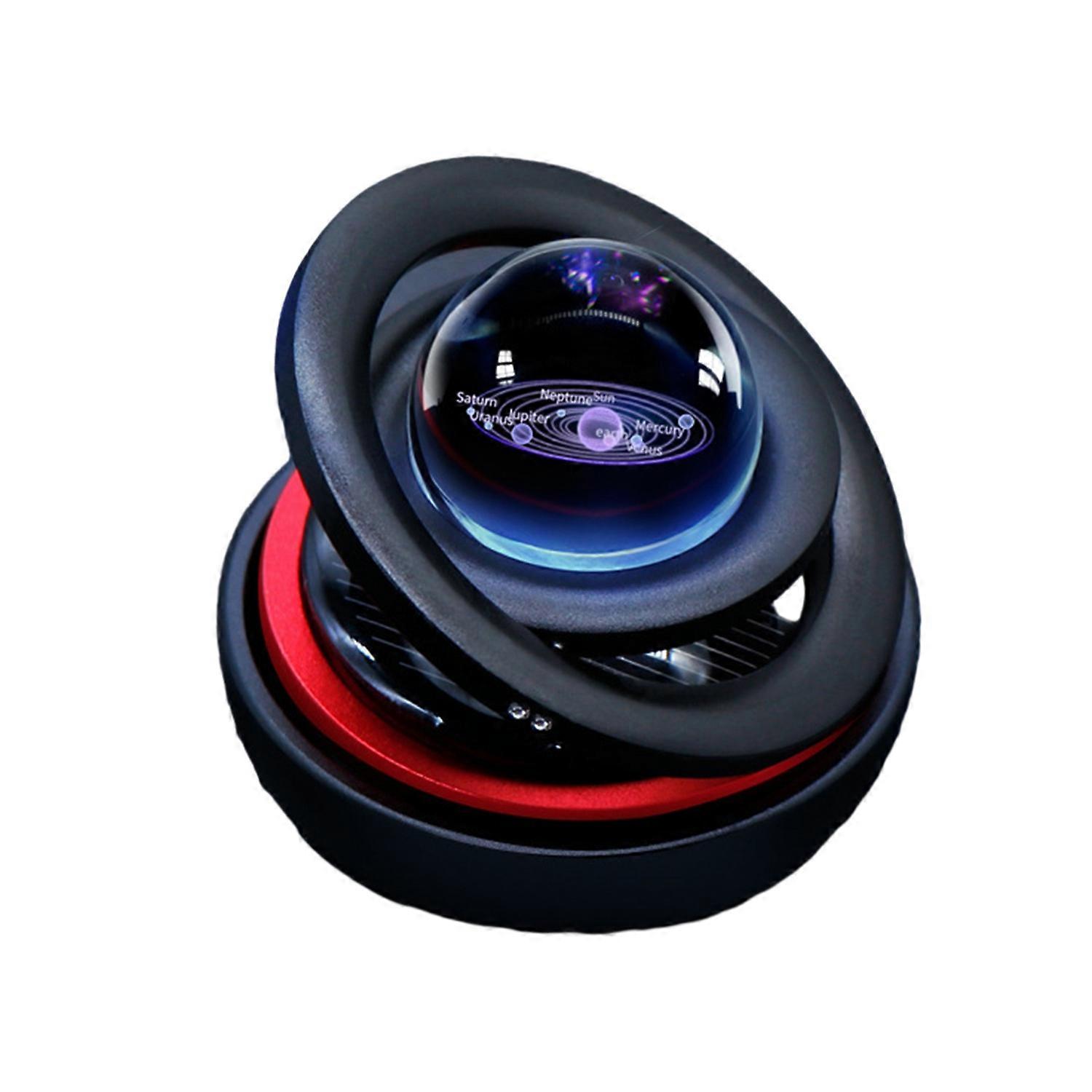 Interstellar Double Ring Levitation Rotating Car Aromatherapy Holder Car Perfume Solar Rotating