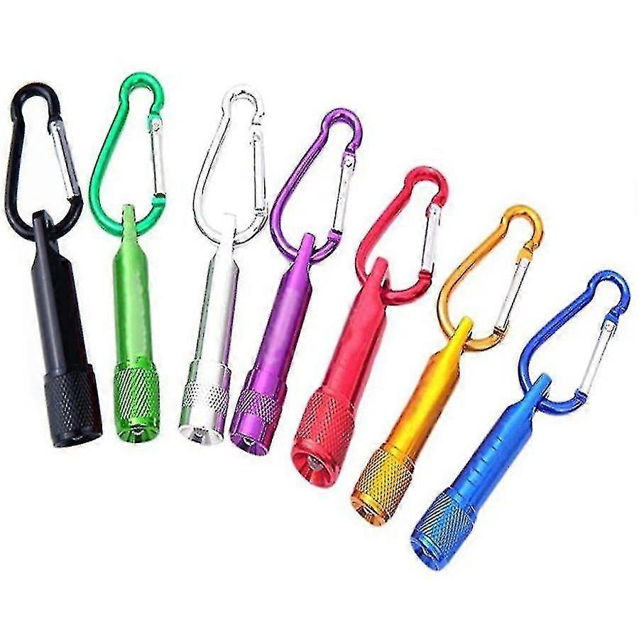 Mini Led Flashlight Set With Neck Strap And Batteries,7 Pcs