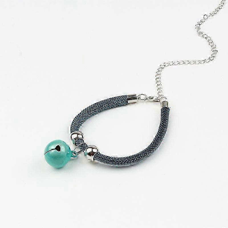 Detachable Cat Bell Collar with Bell (Blue)