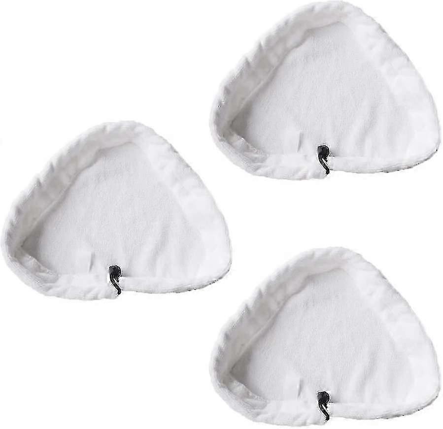 2pcs Triangular Steam Mop Replacement Pads - Washable Microfiber For Shark Steams Mop