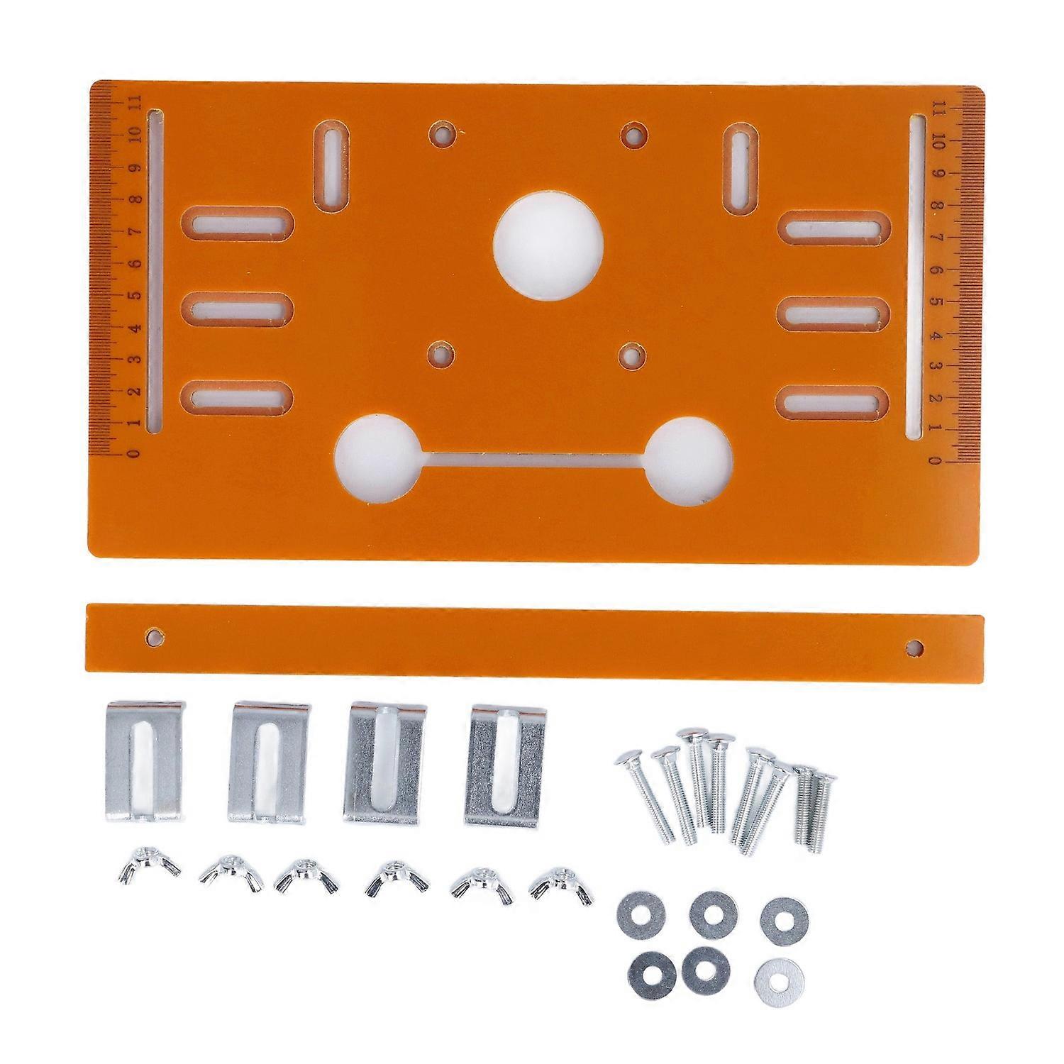Πλάκα βάσης μηχανής κοπής 28x15cm Cuttable 10cm 4 ιντσών κυκλική πλάκα οδηγού πριονιού για ξυλουργικές εργασίες