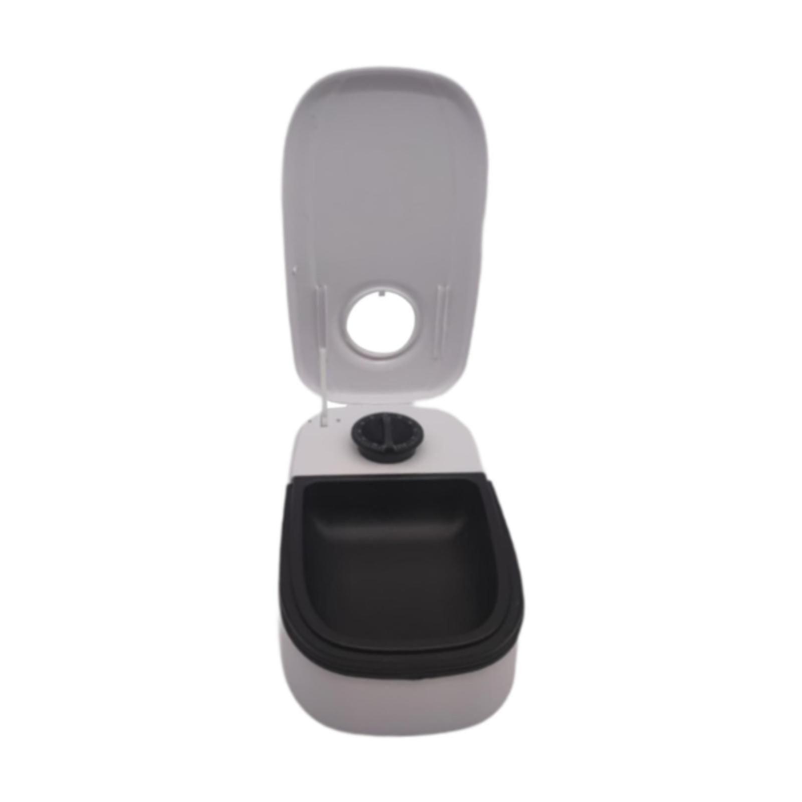 Auto Pets Feeder Portable Easy Cleaning for Small and Medium Pets with Timer Single Bowl