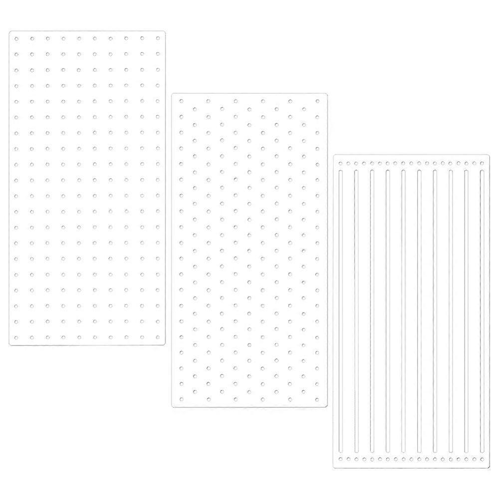 Acrylic Embroidery Tool Drawing Line Template Clear 100x200x2.5mm 3pcs/set 1 set/box