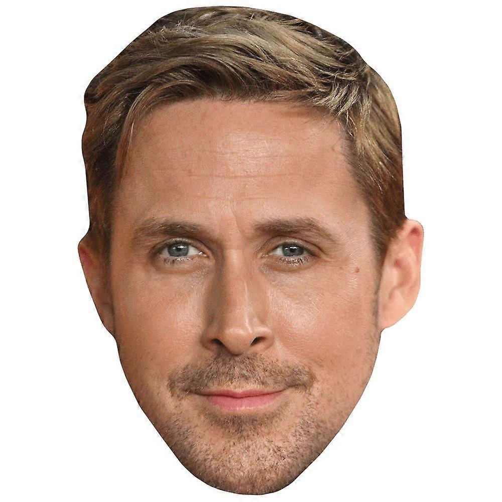 Ryan Gosling (Stubble) Celebrity Mask, Flat Card Face