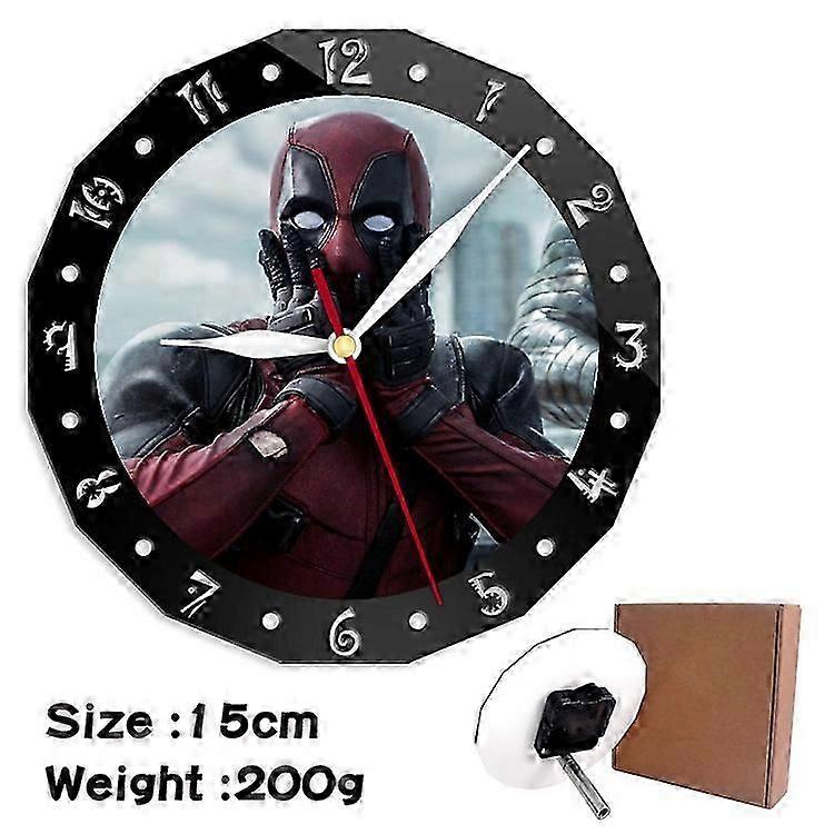 Deadpool pattern creative clock, wall clock suitable for bedroom decoration 1