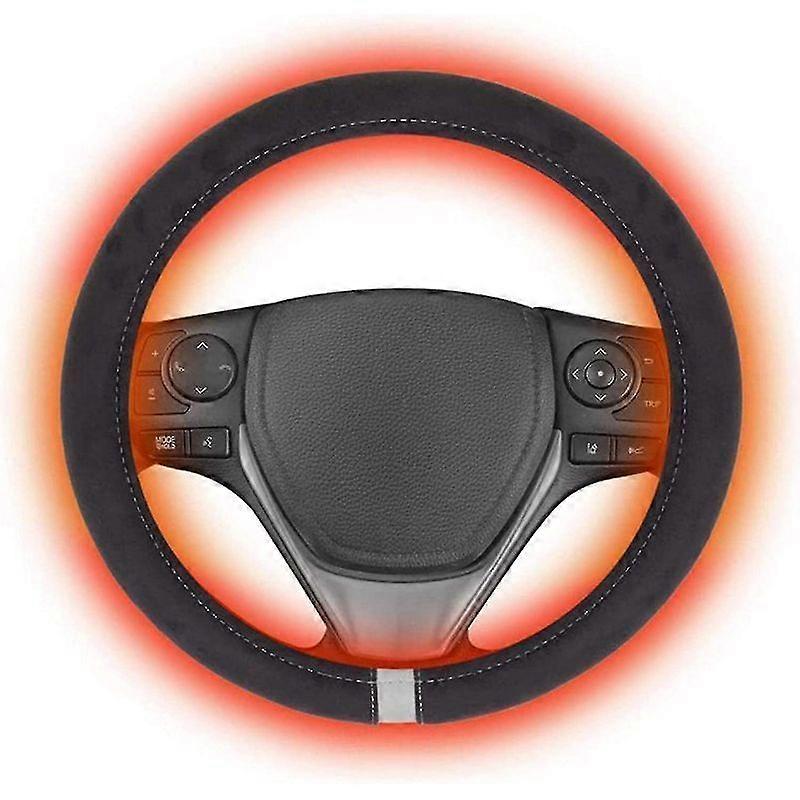 Automatisch beheizte Lenkradabdeckung 12v 15 im Auto universelle Winterlenkradheizung Handwärmer Radschutzabdeckung