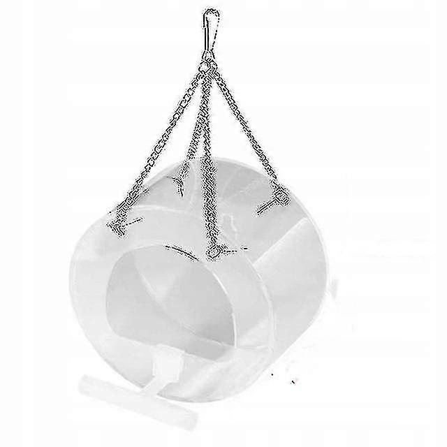 Προσρόφηση τροφοδότη πουλιών διαφανές κλουβί πουλιών Τρόφιμα Νερό Πιάτα