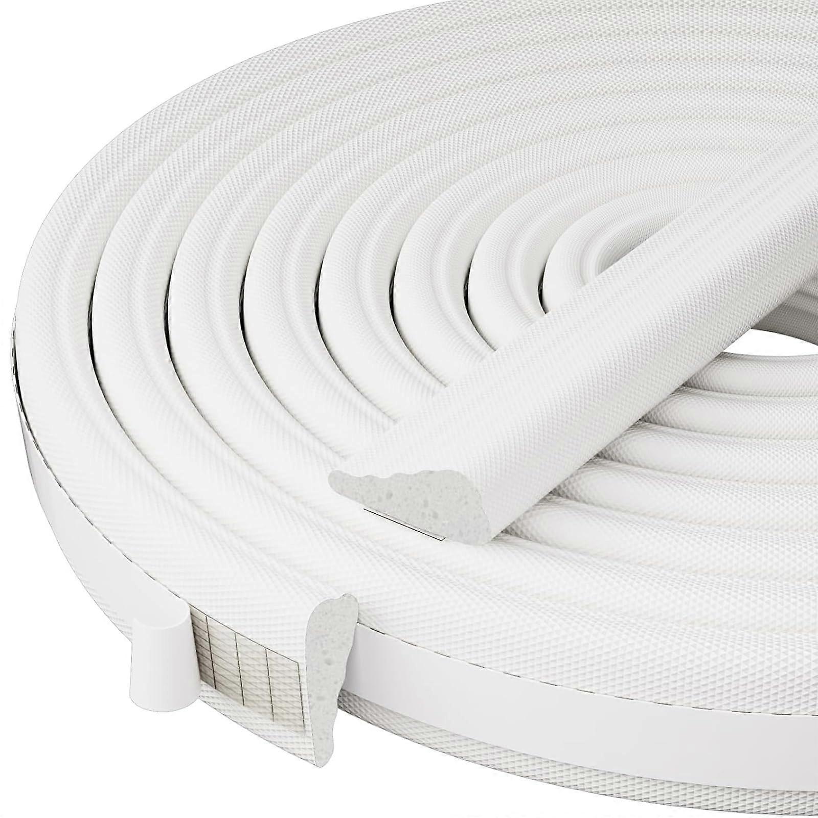 Door Gap Filler Light Blocker Sound Proofing Strip for Winter 118 Inch, Weatherproof, Insulation Foam, Easy Installation