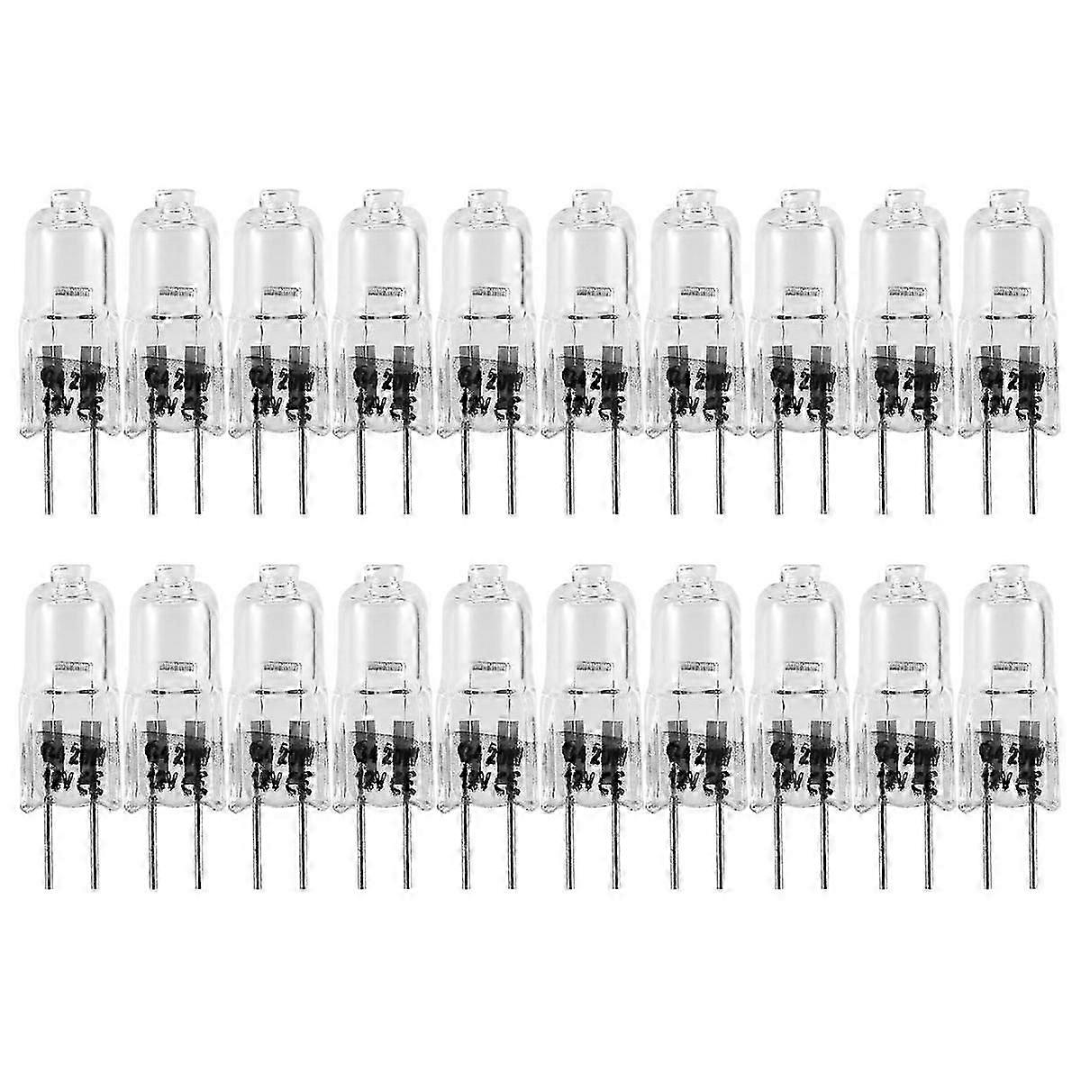 20 قطعة G4 لمبات هالوجين ، 20 واط 12 فولت مصابيح هالوجين 2 دبوس لمبة مصباح واضح ، لإضاءة الطباخ ، أضواء الإشارة ، المسار