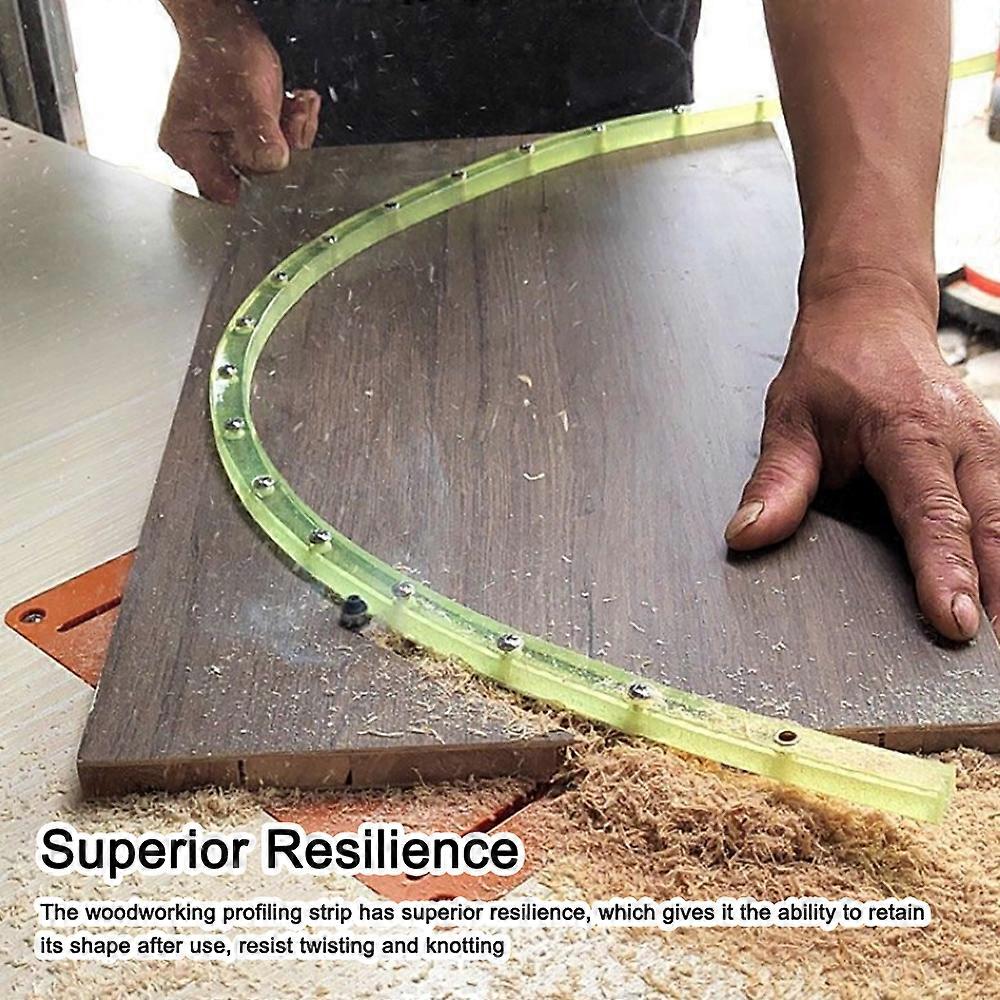 2M Practical Profiling Strip Flexible Curve Template Adjustable Fixed Complex Shape Contour Template Guide Utility Woodworking Tool