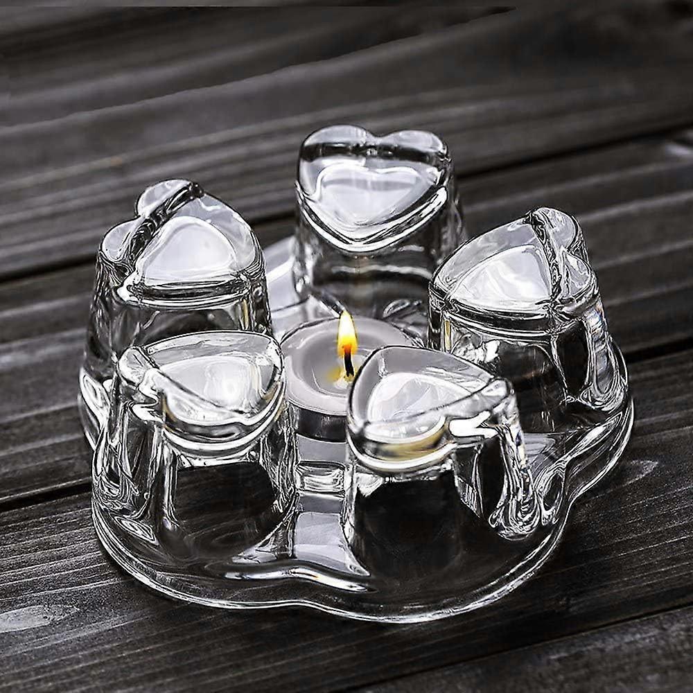 Universal Solid Crystal Glass Teapot Warmer | Tea Warmer -- Candle Never Flames Out