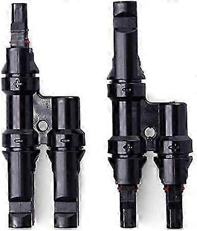 1 Pair Solar Panel T/Y Branch Connectors Splitter Cable Coupler MMF and Ffm Branch Wire