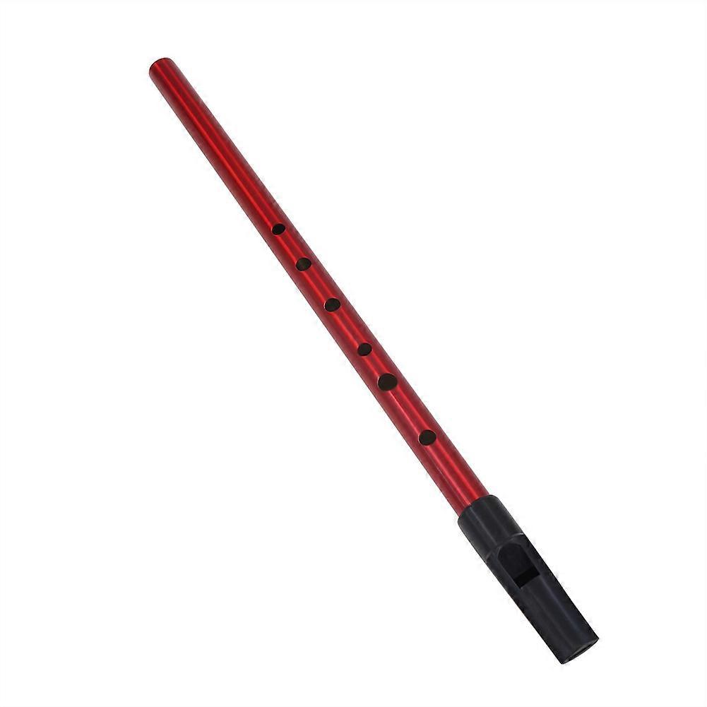 Copper Traditional Irish Whistle Key of D Blowing Instrument with Storage Pouch (Red)