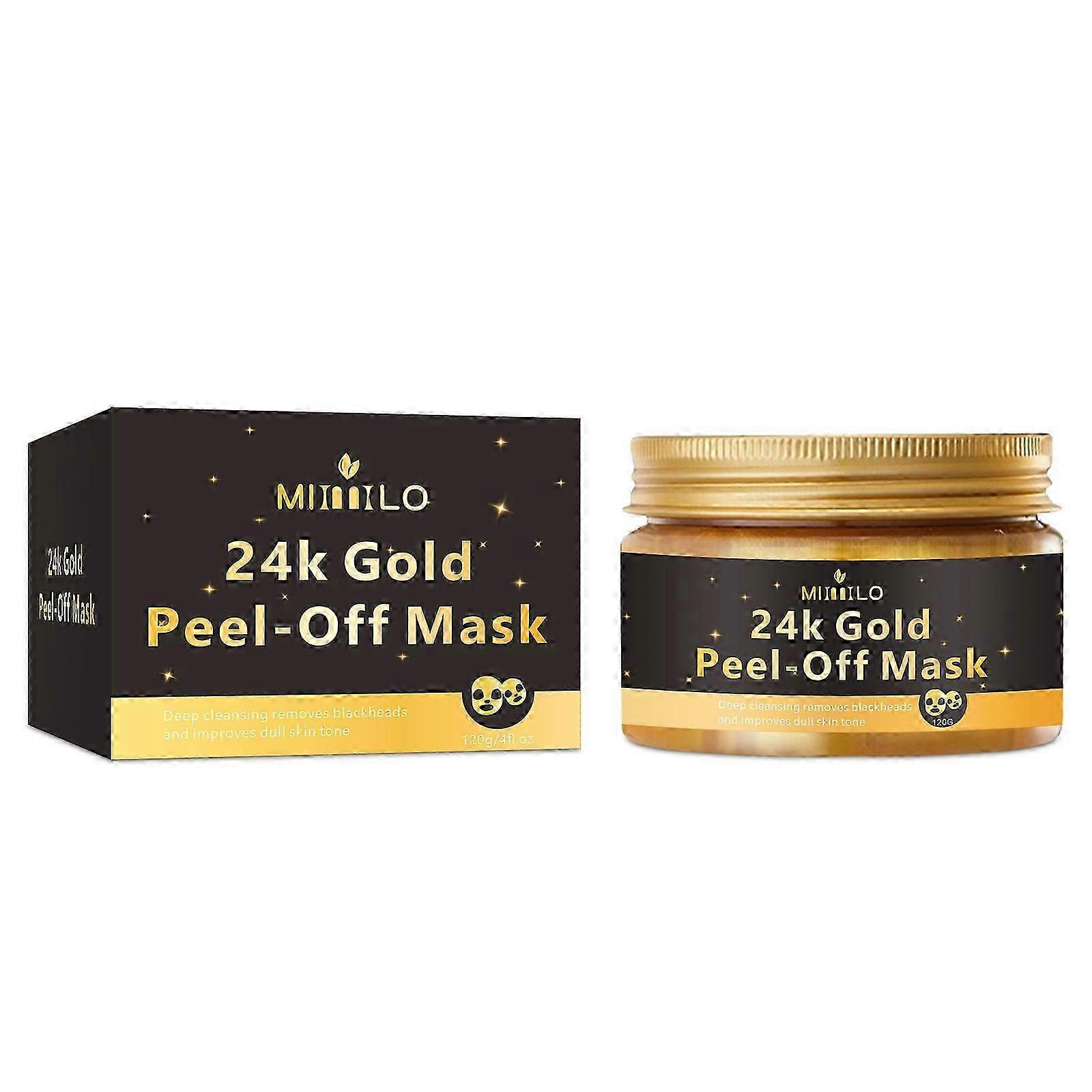 Exquisite24k Gold Peel Off Mask Καθαροί Πόροι Αφαίρεση Μαύρων Στιγμάτων, Αντιρυτιδικές Αντιγηραντικές Λαμπερές Μάσκες Προσώπου, Συσφικτικό &; Αναζωογονητικό Δέρμα