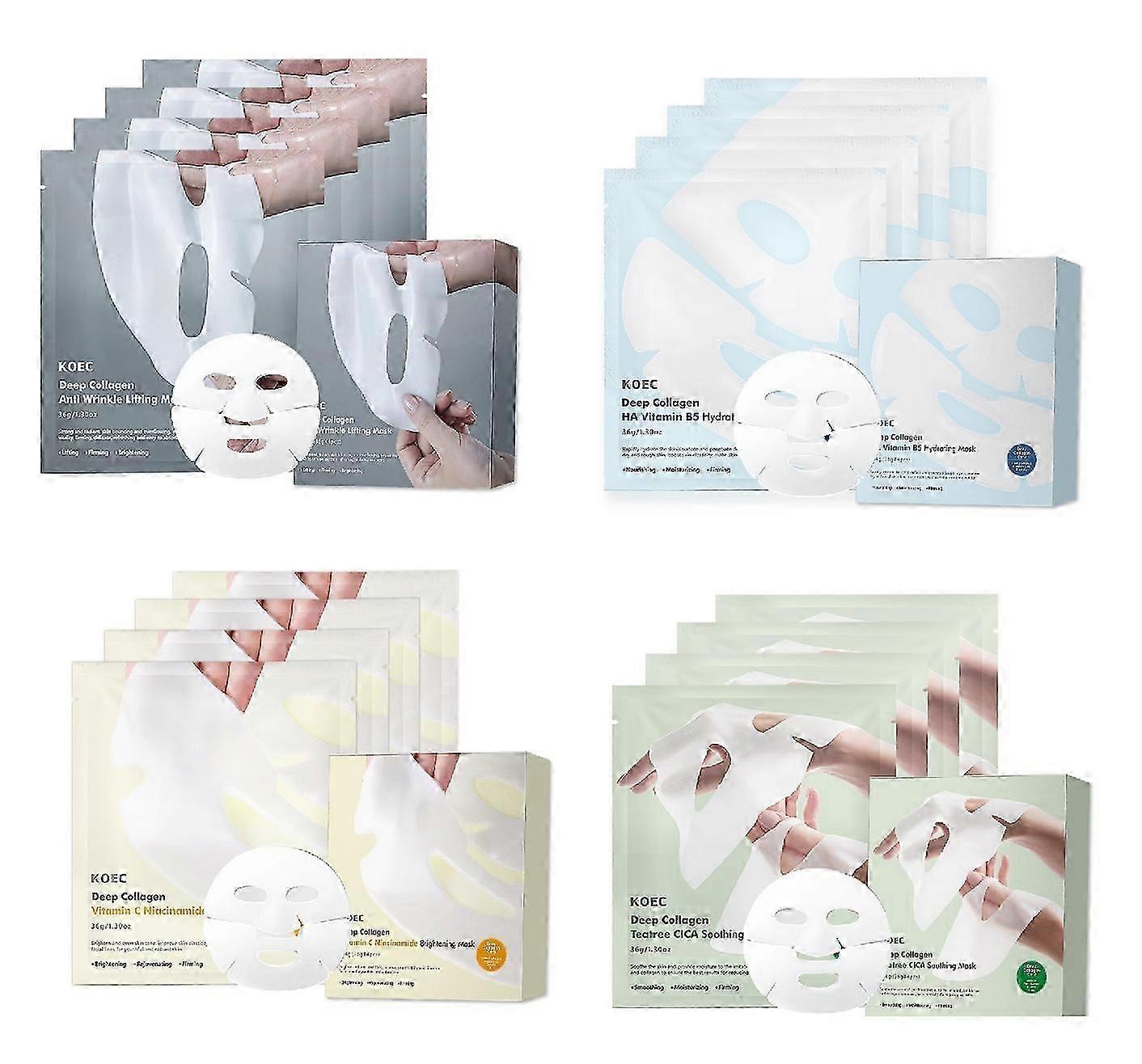 Collagen sheet mask, moisturizing and hydrating, transparent nourishing mask