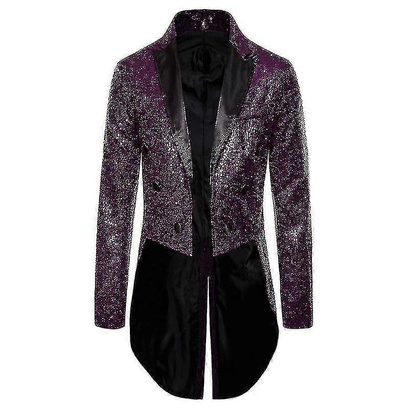 בגדי ריקוד גברים נצנצים נצנצים טוקסידו בלייזר ל מועדון לילה נשף רקודים תלבושות זמר במה