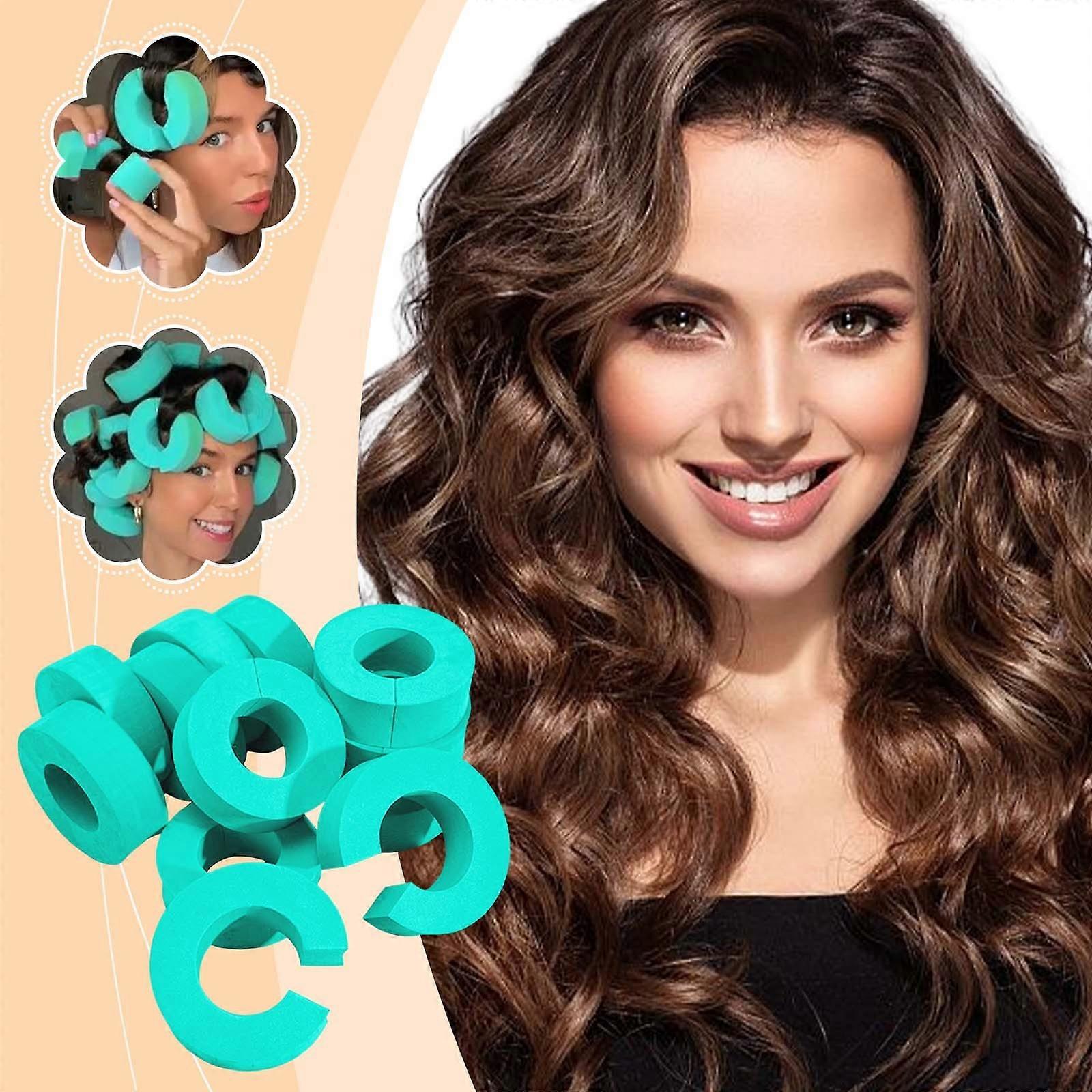 Hair Styler C-type Sponge Non-heat Curling Iron Fluffys Styling Curling Curls Slacker Sleep Big Wave Curling Iron