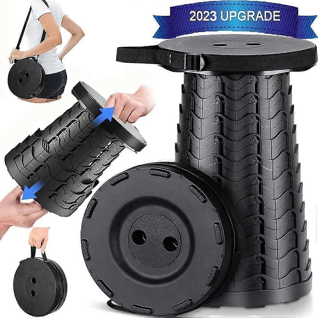2023 كرسي قابل للطي قابل للطي محمول مطور ، كرسي تخييم قابل للطي قابل للسحب للبالغين لصيد الأسماك في الهواء الطلق المشي لمسافات طويلة البستنة Trave