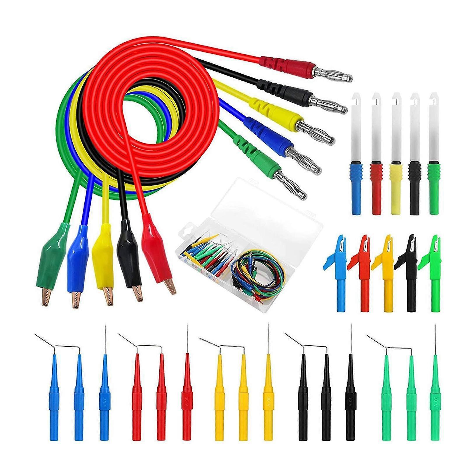31Pcs Back Probe Wire Piercing Probes Kit Replace Parts Sturdy Multipurpose