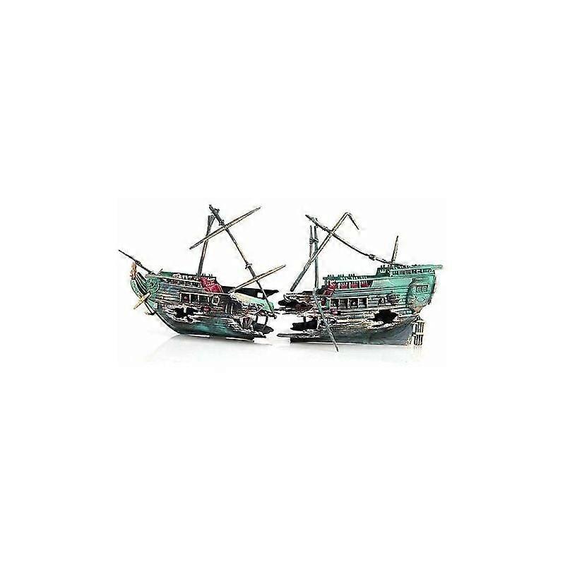 Realistic Sunken Ship Aquarium Decorations
