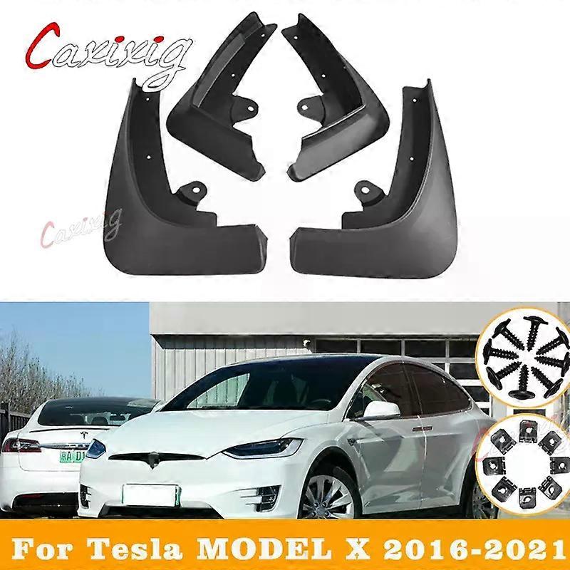 Applies to Car Mud Flaps For Tesla MODEL X 2016-2021 New Pride 4-Door Sedan Mudflaps Splash Guards Mud Flap Mudguards Fender
