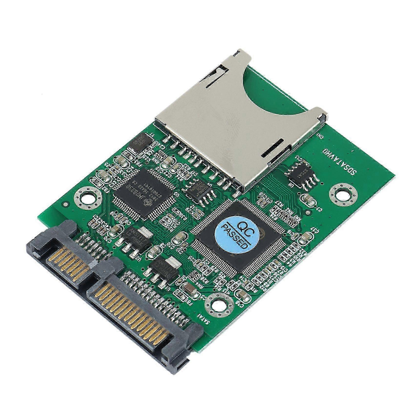 SD SDHC Secure Digital MMC Speicherkarte zu 7+15P SATA Serial ATA Konverter Adapter Einfache Installation js