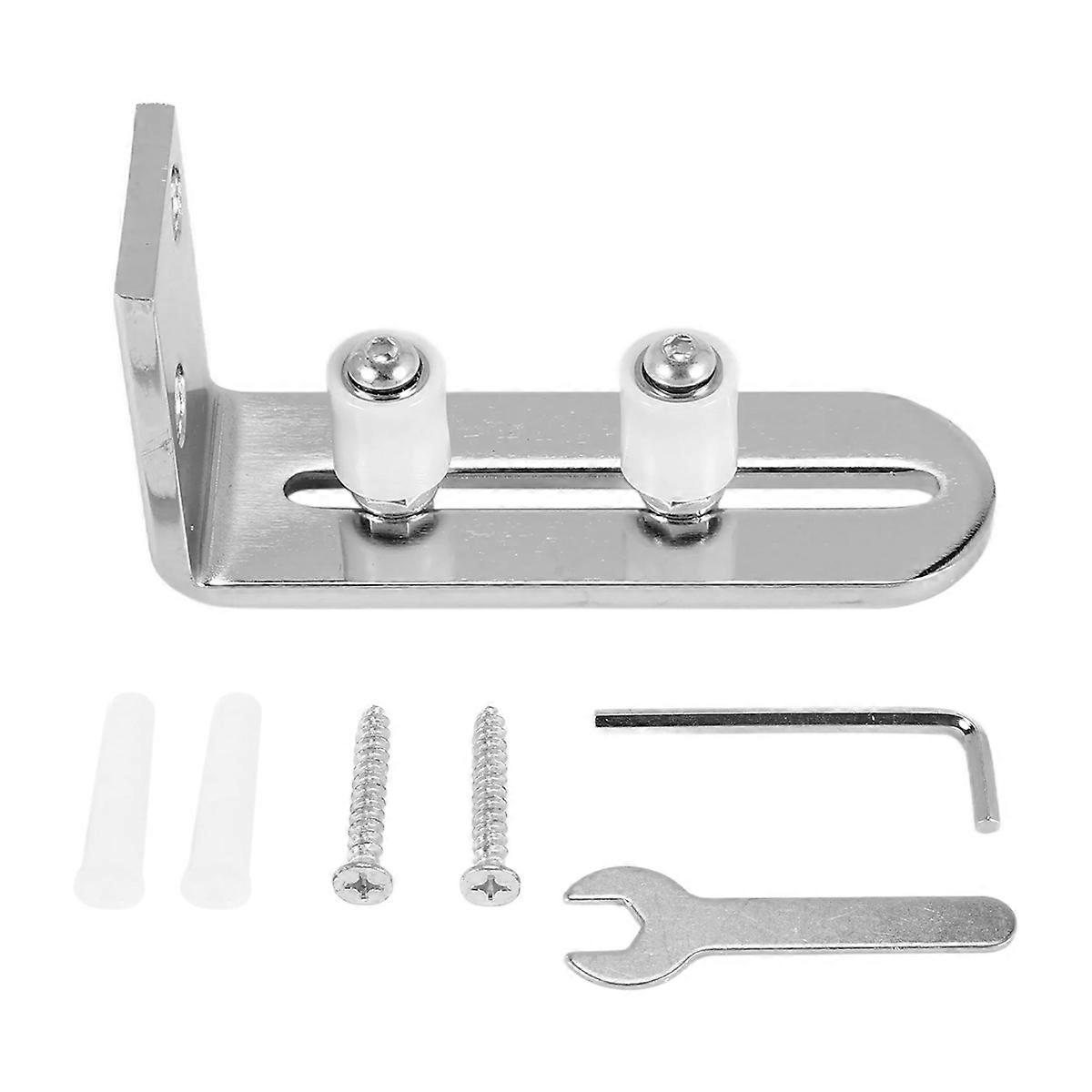 Chrome Sliding Barn Door Floor Guide Ball Bearings for All Size Door