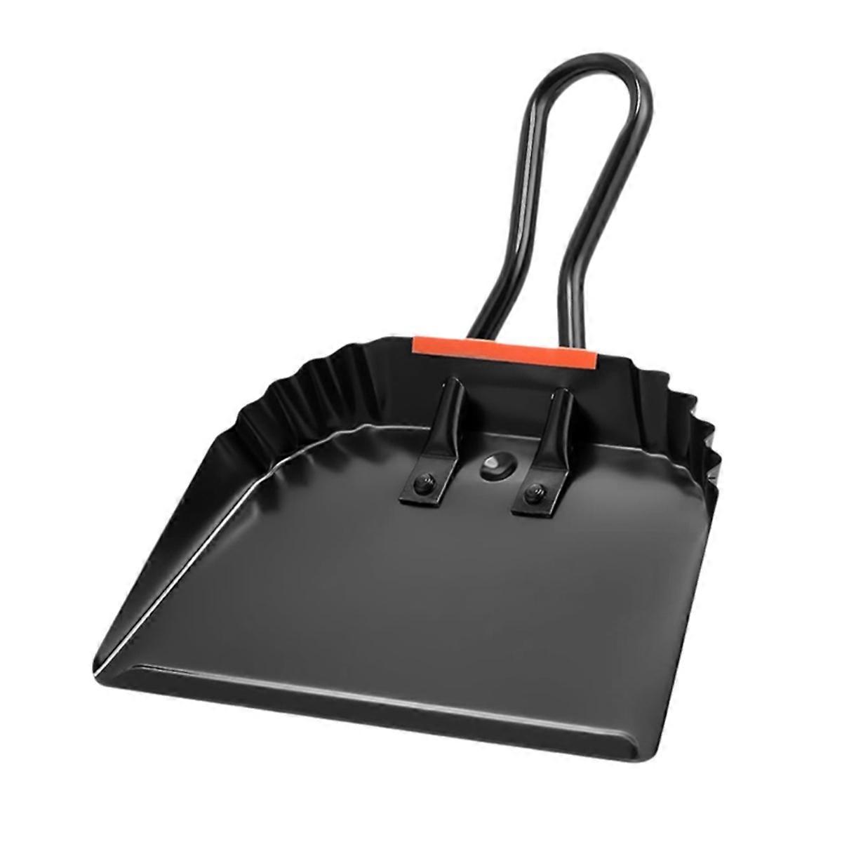Industrial Metal Dustpan 12Inch Dust Pan with Handle Handheld Dustpan